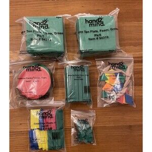 Hand2Mind Foam Tiles Math Manipulative Mixed lot of 7 Bags Homeschool Education